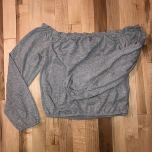 Off the shoulder long sleeve